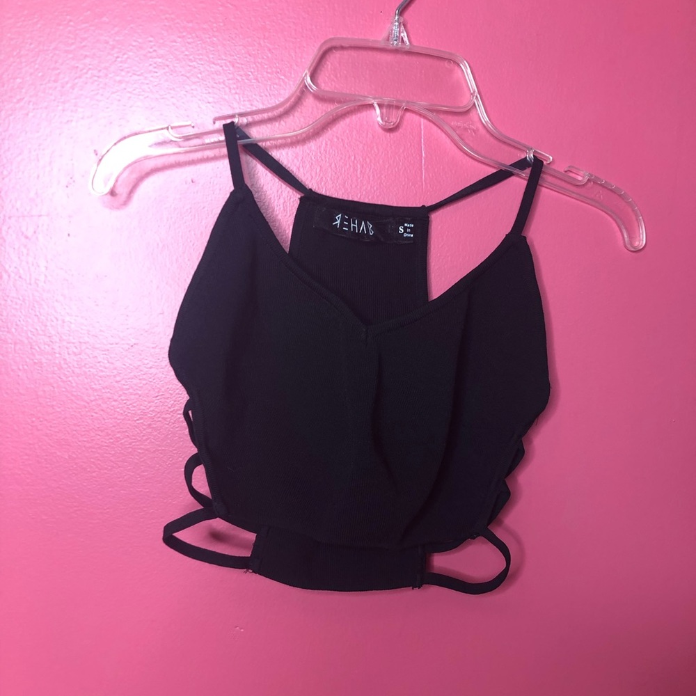 Black crop top